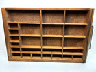 Vintage Hamilton Letterpress Printers Drawer Curio Trinket Shadowbox Shelf Tray