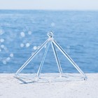 Cvnc 8  Clear Quartz Crystal Singing Pyramid Sound Heal Bath Musical Instruments