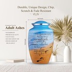 Cremation Large Urn For Human Ashes For Women   Men With Secured Lid Decorative