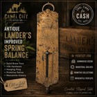 Vtg Lander   s Improved Spring Balance Hanging Scale Primitive Brass Mercantile