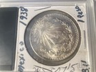 1938 Mo 1 Peso Mexico Silver Coin Un Peso - Bu Uncirculated Lot  35