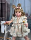 Pretty Toddler Girl Reborn Baby 28in Doll Rooted Soft Hair Collect Toy Kids Gift
