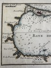 Gibraltar Bay Spain 1764 Roux Engraved Hand Color Coastal Map