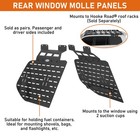 2pcs Rear Metal Window Molle Storage Flank Panels Fit Lexus Gx470 2003-2009