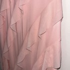 The Vintage Shop Women   s S Pink Chiffon Ruffle Layered Maxi Dress Pullover