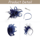 Hats 20s   50s Pillbox Tulle Fascinators For Women     Tea Party  Wedding  Cocktai