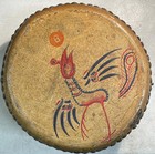 Vintage 1920   s Ludwig Tom Tom Hand Painted Cafe-skin Drum  b 