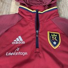 Adidas 2015 Mls Real Salt Lake Soccer Medium 1 4 Zip Training Hoodie Sweatshirt