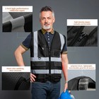 Reflective Safety Vest High Visibility Blank  Xxxl Motorcycle Jacket Safety Vest