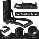 16 Oz Metal Aluminum Can Crusher Wall Mounted Heavy Duty Smasher For Aluminum