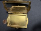 Vtg Van Ace Fifth Avenue Compact Art Deco Floral Mirrored Powder Box
