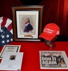Donald Trump Signed President Autograph  Coa Uacc Rd 228 Frame  Hat  Collection