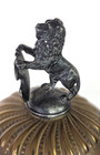 Antique Wmf Beer Stein 12  Tall Figural Lion Brass Finish Ornate Presentation