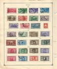 Italy Stamp Collection On 2 Scott International Pages  1927-1932  Dkz