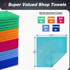 50 100pcs Microfiber Cleaning Cloth Towel Rag Car Polishing Detailing No-scratch