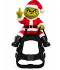 Grinch Christmas Dog Cat Harness Costume  Funny Santa Pet Riding Backpack Outfit