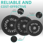 35lb Standard Barbell Set With 1-inch Threaded Bar  Adjustable Weight Plates Wit