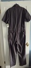 Craftsman Men   s Black Short Sleeve Mechanic Work Coveralls Twill Cotton poly L g