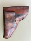 Original Wwii Era Mauser Hsc Brown Leather Flap Holster  Right Hand