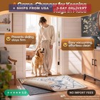 Non Slip Cushioned Rug Pad Gripper  Felt And Silicone Backing  2 X 4 Ft  1 8 Inc