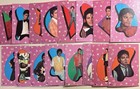 1984 Mjj Michael Jackson Lot Of 28 W 12 Cards 16 Stickers All Diff Ex mt-nr mint