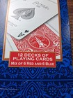 Bicycle 12 Decks Of Playing Cards  Mix Of 6 Red And 6 Blue  sealed Brand New 