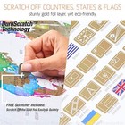 Xl Scratch Off Map Of The World With Flags - 36 X 24 Easy To Xl - 24x36 White