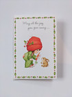 Vintage Hallmark Christmas Card Little Girl Bunny Carrot Charmers Series  Unused