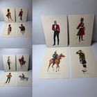 Dewar   s White Label Scottish Regimental Prints Law Military Uniform Set Of 4