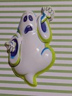 23 Vintage Halloween Cupcake Toppers Ghost Soft Plastic Pop Tops