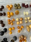 Antique Vintage Ball Spherical   Unique Shapes Plastic  bakelite   Buttons