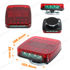 2x Led Magnetic Wireless Trailer Tail Light For Trailer Truck Automotive Us Plug