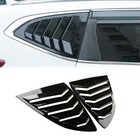 Pair Abs Gloss Black Rear Window Louver Shutter Cover Trim For Crv 2017-2022 
