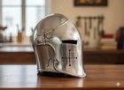 Medieval Knight Barbuta Helmet Visored Steel Armor For Larp Cosplay Wearable