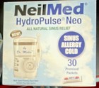 Neilmed Hydropulse Neo Sinus Irrigation System Variable Flow 30 Packets White