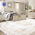 Area Rugs 8x10 Vintage Rug Large Washable Living Room Retro Medallion Distressed