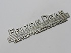 Vtg Felton Dean Pontiac-olds Lawton Oklahoma Metal Dealership Badge Emblem Tag