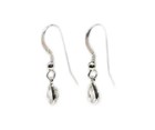19thc Antique 1  ct  White Topaz silver Earrings  Ancient Rome Jupiter Apollo Gem