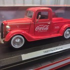 Coca Cola 1937 Ford Pickup 1 24 Scale Die Cast Metal Motor City Classics