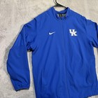 Kentucky Wildcats Jacket Mens Xl Blue Ncaa Basketball Nike Dri Fit Full Zip