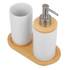 1 Set Of Bathroom Accessories Set Toothbrush Holder Cup Soap Dispenser