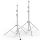 9 2 Ft Stainless Steel Light Stand Photography  2 Pack Heavy Duty Photography
