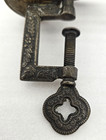 Victorian Figural    sewing Bird    Clamp Pincushion marked 8 15 1853 double Cushion