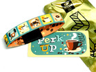 Zox  perk Up  Silver Single Med Mys Wristband W card Coffee Series