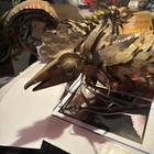 Vintage Mid Century Curtis Jere Copper Feather Metal Rooster Htf Sculpture Pair