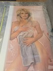 Vintage 1986 Heather Thomas Full Door Size Nude Shower Towel Poster 24x72 Dp2367