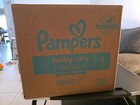 Pampers Baby-dry Diapers Size 1-252 Count-new Sealed Box-leakproof-lot Available