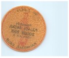 Vintage Roller Skating Rink Sticker Decal Label Palmdale Palace Ca S9