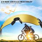 Cycling Sunglasses  Uv 400 Eye Protection Polarized Eyewear Gold Lens