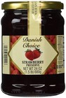 Danish Choice Preserves Glass Jar Pack Of 2 Strawberry And Cherry 24 Oz Each